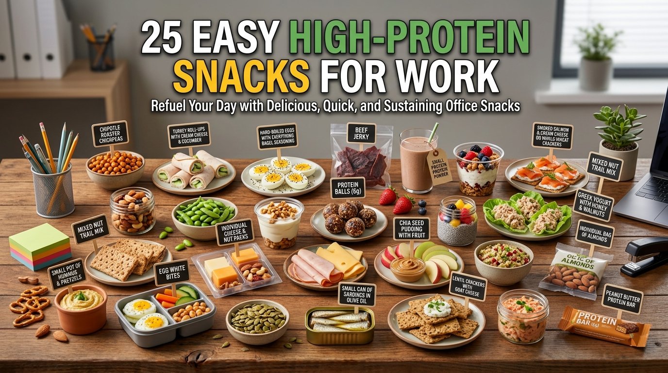 25 Easy High-Protein Snacks for Work 1